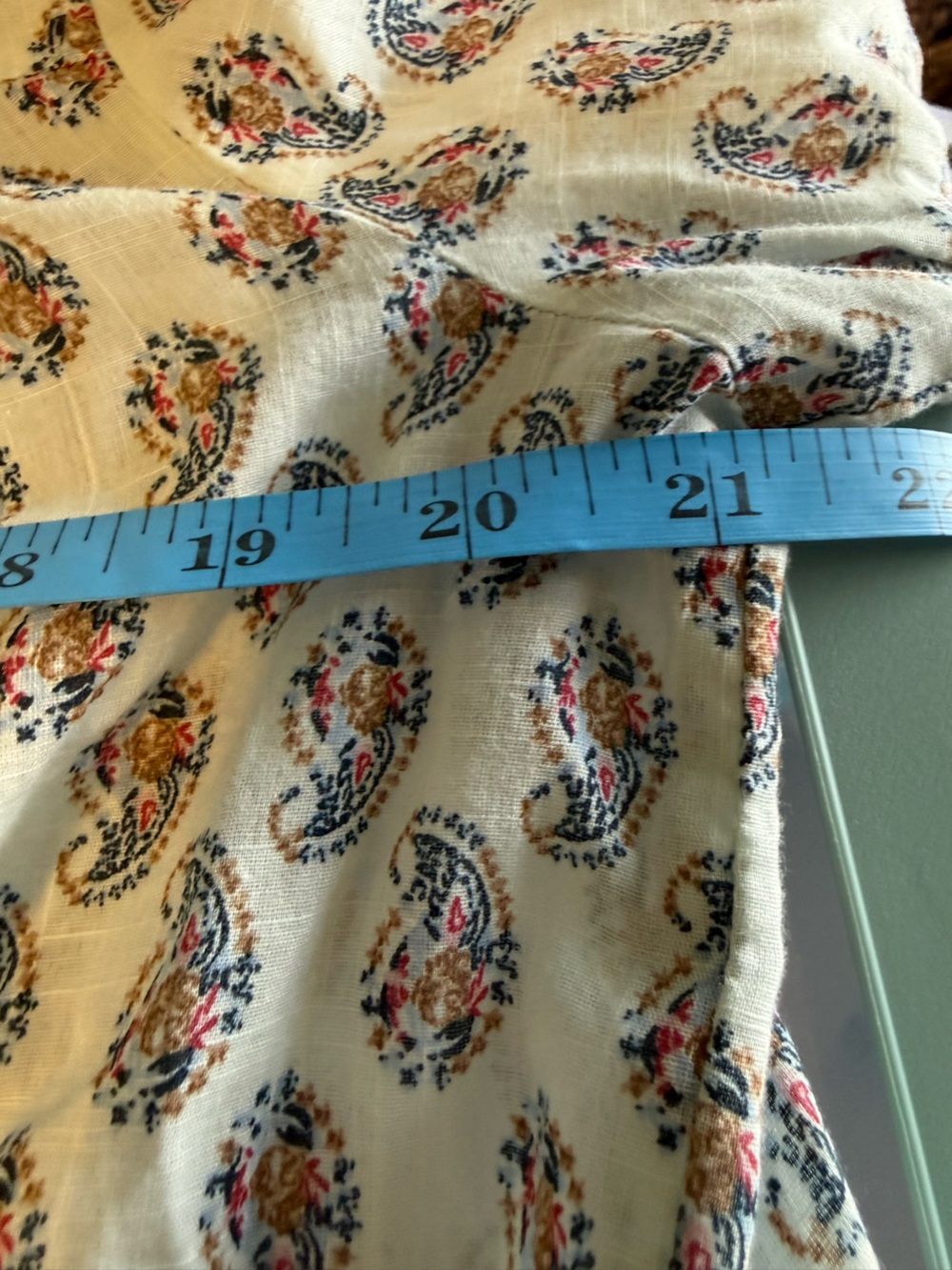 NWOT J.Jill Lightweight Paisley Button-Front Women's Top Sz S (21" P2P) - Picture 12 of 12